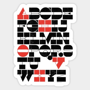 Display Type Alphabet Sticker